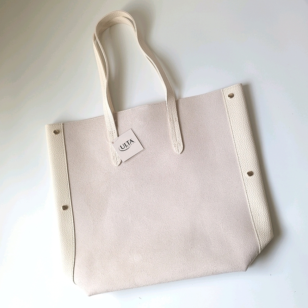 NWT Ulta vegan suede leather tote bag